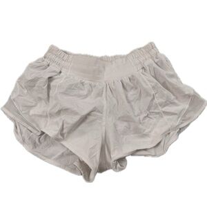 lululemon white hotty hot shorts